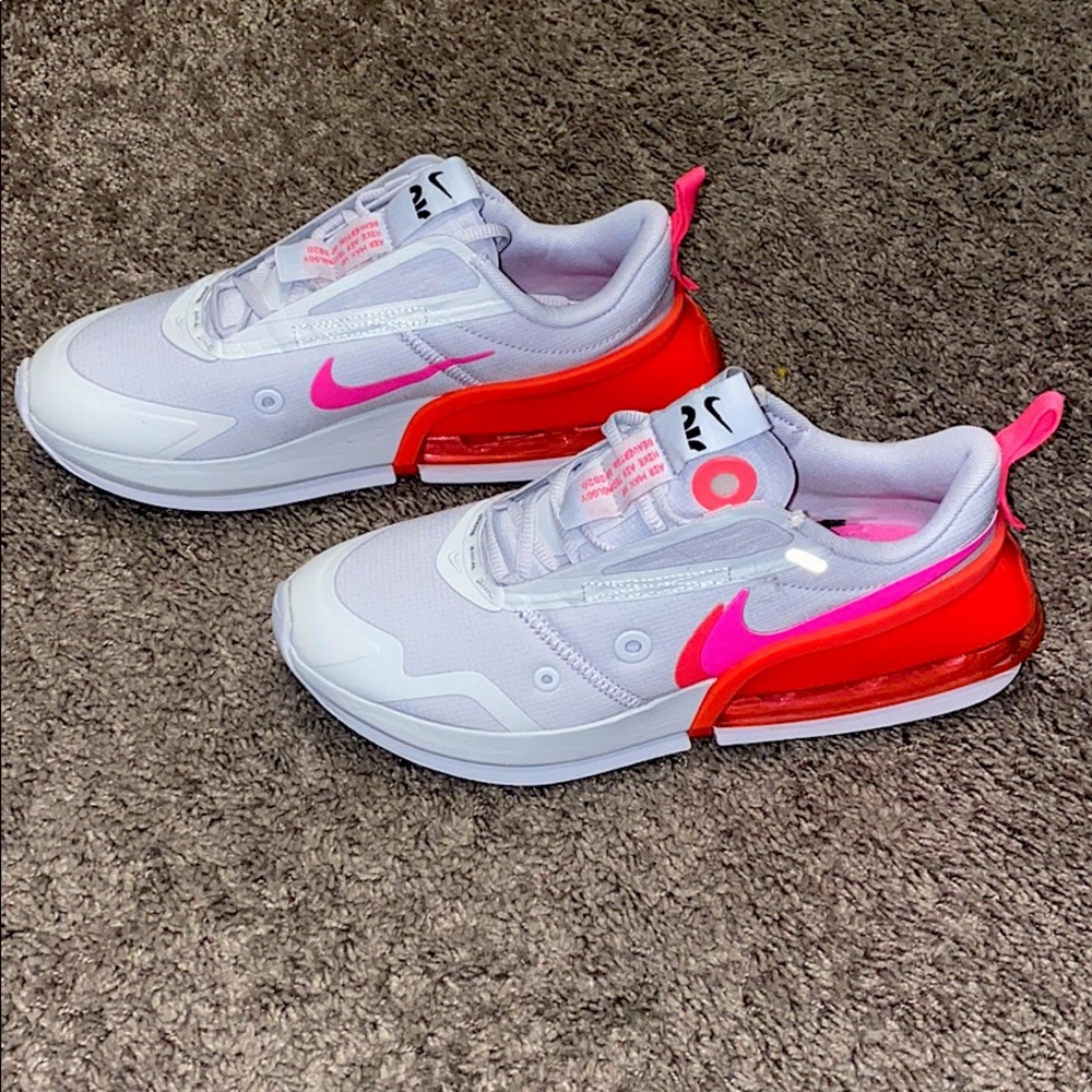NIKE AIR MAX UP SNEAKERS IN GRAY AND PINK